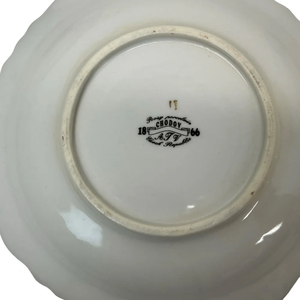 Chodov 1866 Vintage Footed Cup and Saucer